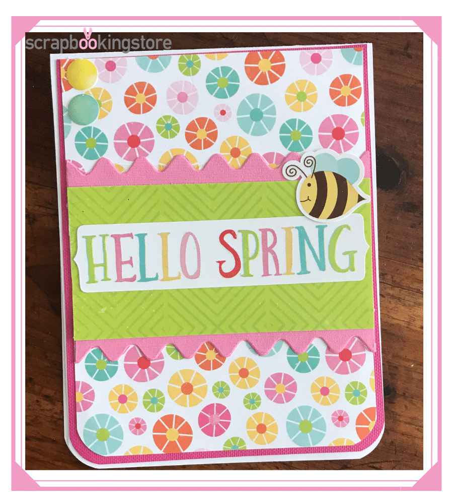 spring craft greeting card
